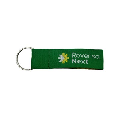 Polyester Short Lanyard with Woven Logo