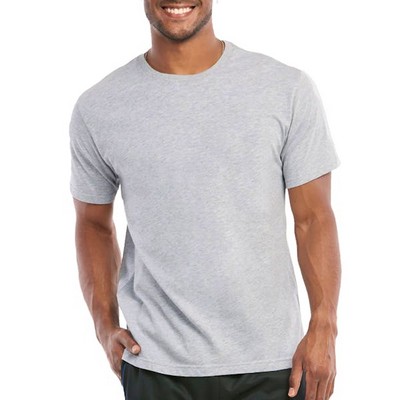 Men's Crew Neck T-Shirts - Medium, Heather Gray (Case of 10)