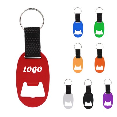 Oval Bottle Opener Keychain