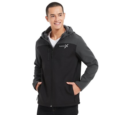 Men's Hooded Core Soft Shell Jacket