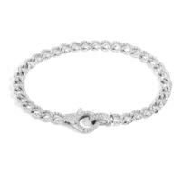 Jilco Inc. Curb & Cuban White Gold Link Diamond Bracelet