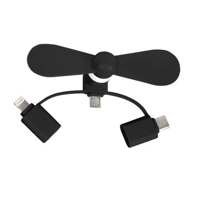 3-in-1 Mini Cell Phone Fan