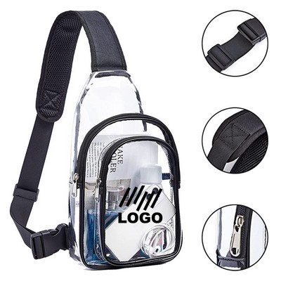 Transparent Casual Chest Daypack For Hiking