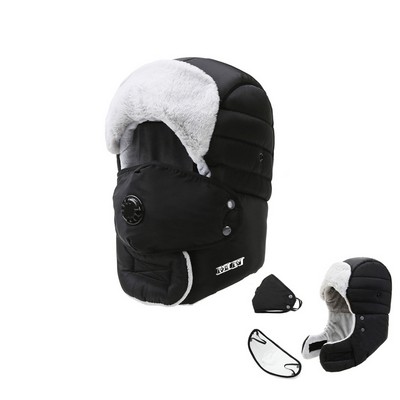 Windproof Winter Warm Hats with Mask Ear Flaps