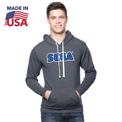 USA Made Unisex Organic rPET Fleece Pullover Hoodie