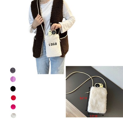 Women Plush Fluffy Crossbody Shoulder Bag