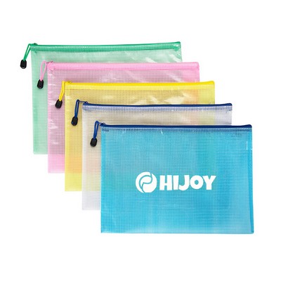 Mesh Zipper File Bags