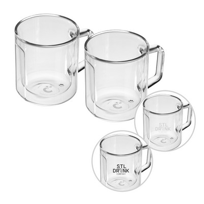 Corkcicle Glass Mug - 12 Oz. Double Pack - Clear