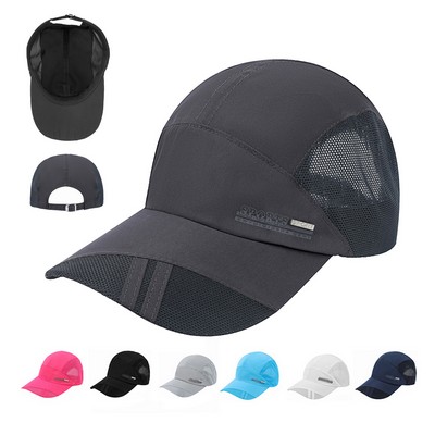 Quick Drying Baseball Cap Mesh Sun Hats