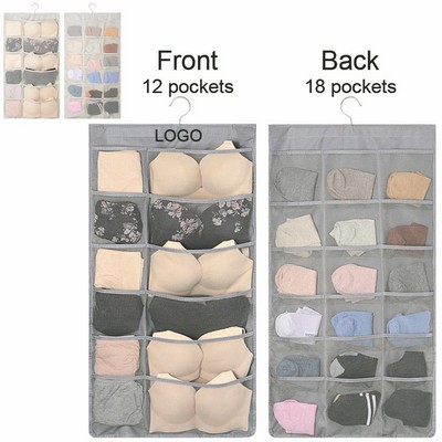 Dual Sided Hanging Wardrobe Storage Bag/Clothing Organizer