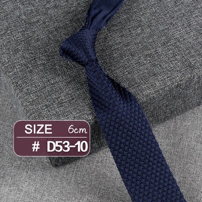 #10 Casual Style Knitted Narrow Men Tie Polyester Woven Collar Tie