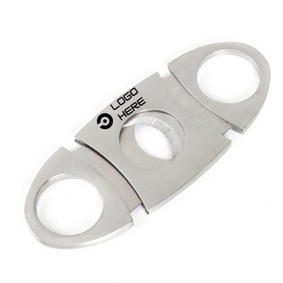 Stainless Steel Double Blade Cigar Cutter