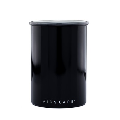 7" Obsidian Black Airscape® Coffee Canister Classic