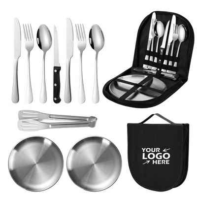 10-Piece Outdoor Camping Cutlery Set