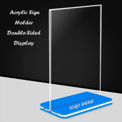 8" X 11" Clear Acrylic Sign Holder