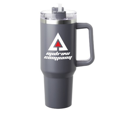 40 oz. Pinnacle Stainless Steel Travel Mug (2 Color Imprint)