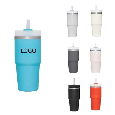 14 Oz. Double-wall Vacuum Tumbler with Straw