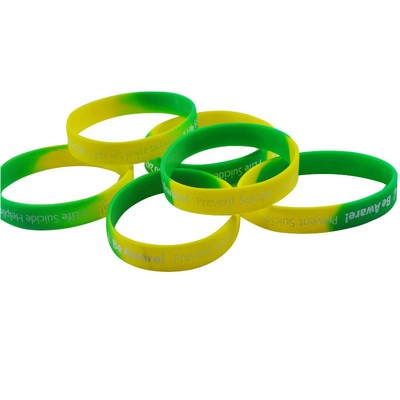 1/2'' Silk screen Printed Segmented Wristband