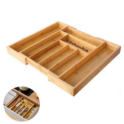 Expandable Bamboo Drawer Organizer - OCEAN