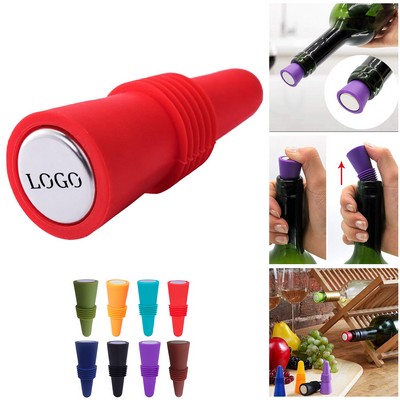 Multicolor Silicone Wine Stopper