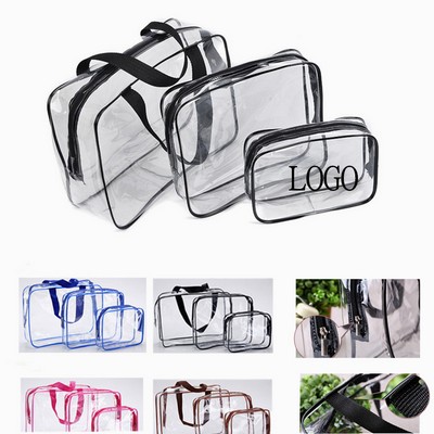 Clear Transparent PVC Waterproof Toilet Bag Or Wash Bag