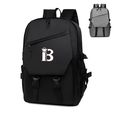 Nylon Large Capacity Backpack for College