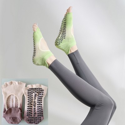 Toeless Non-Slip Grip Socks For Yoga Pilates Dance