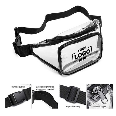 Clear Adjustable Travel Transparent Waist Bag