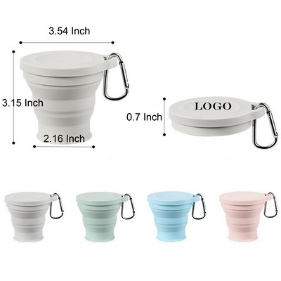 180ml Silicone Travel Folding Water Cup