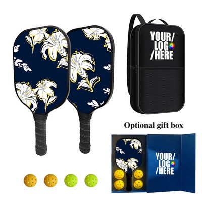 Full Color Fiberglass Pickleball Set