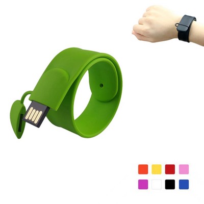 Slap Wristbands with USB Flash Drive