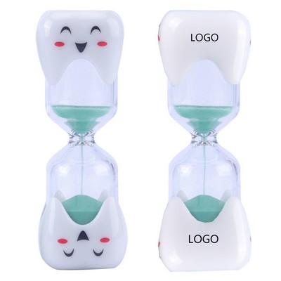 Kid Three Minutes Tooth Shaped Sand Timer