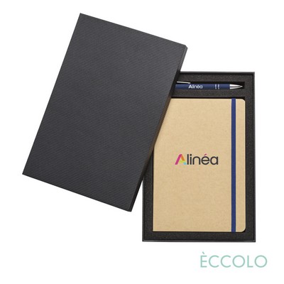 Eccolo® Krafty Journal/Kurt Pen/Stylus Gift Set - (M) 5¾"x8¼" Blue