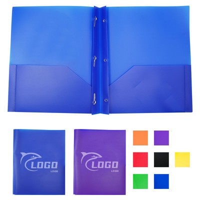 Heavy Duty Plastic Folders with Two Pockets