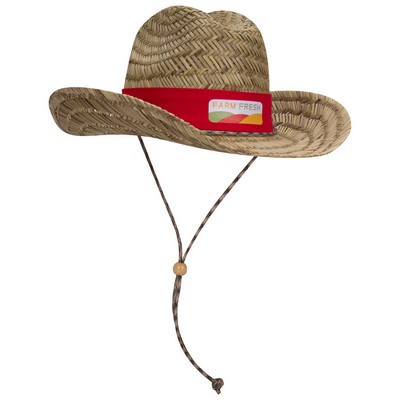 Otto Straw Cowboy Hat w/Adjustable Cord