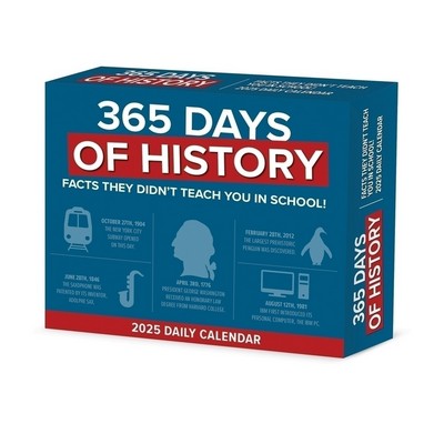 365 Days of History 2025 6.2" x 5.4" Box Calendar