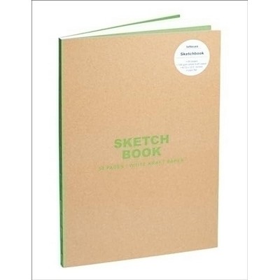 teNeues - Sketchbook Large Format - 50 White Kraft Pages, Lay Flat Binding,