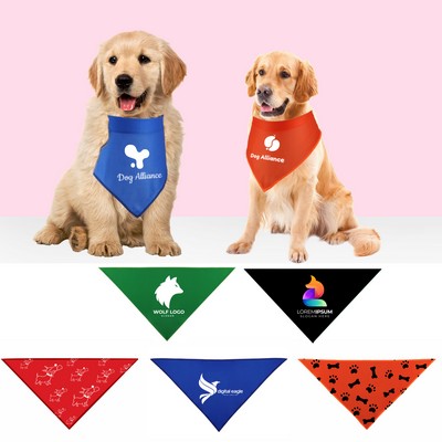 Full Color Pet Triangle Collar Bandana