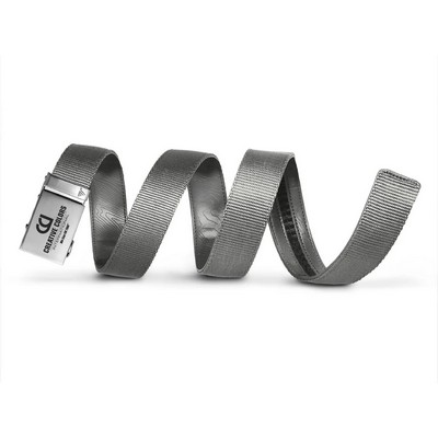 Steel Buckle, Nylon Gray Strap