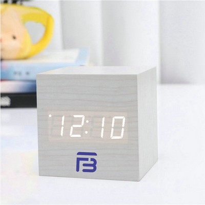 Wooden Digital Alarm Clock