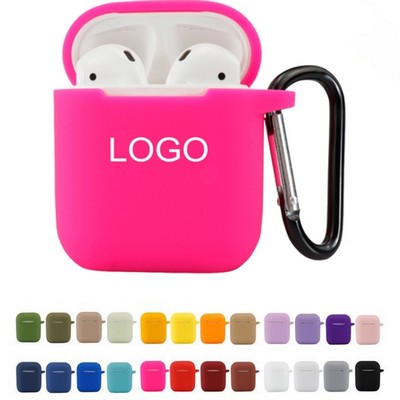 Silicone Earbud Cases With Carabiner