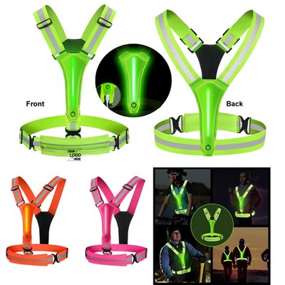 High Visibility LED Safety Vest