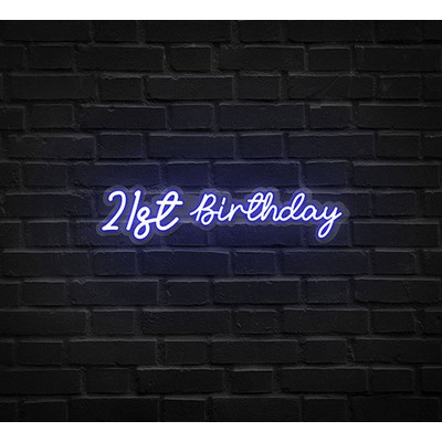 21st Birthday Neon Sign