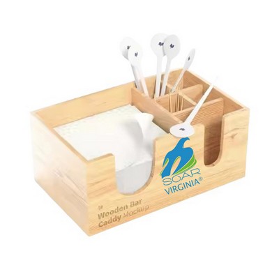 Wooden Bar Canddy Napkin Holder