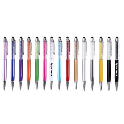 Crystal Twister Touch Screen Ballpoint MOQ100