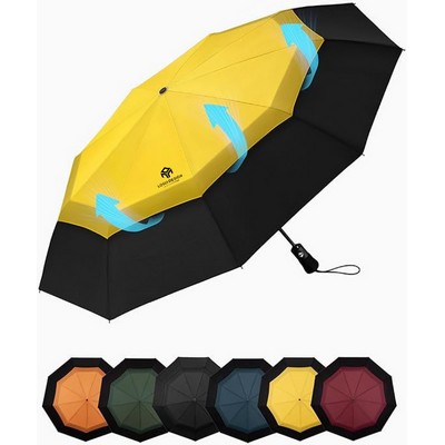 Windproof Automatic Compact Folding Umbrella