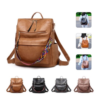 Leather Backpack Purse