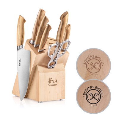 Cangshan 8-Piece OLIV Series Knife Block Set