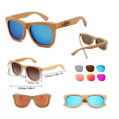 1-Piece Bamboo Sunglasses