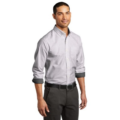 Port Authority SuperPro Oxford Stripe Shirt.